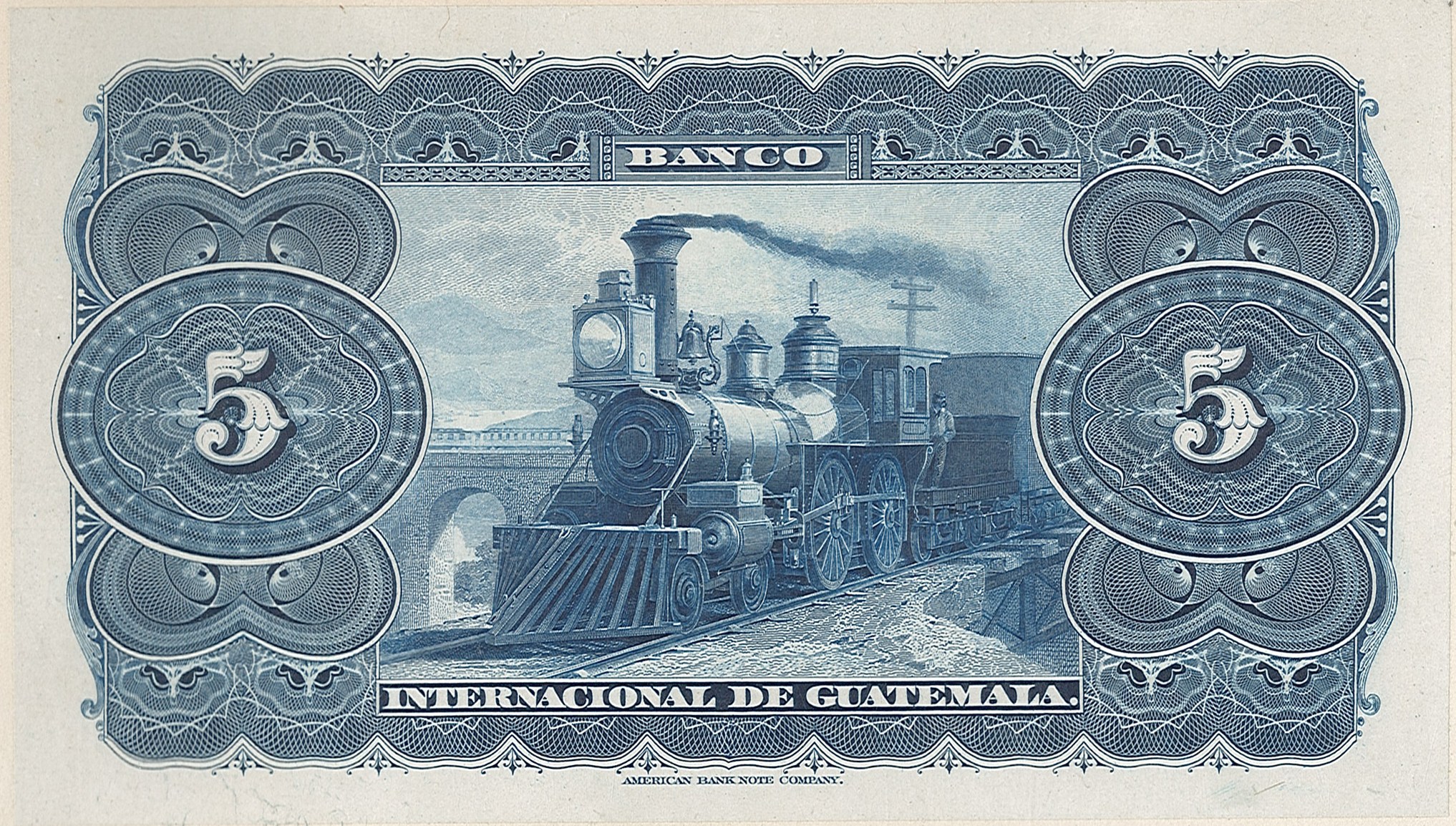 Internacional De Guatemala, Гватемала, 5 pesos, 1878-1926 г.г.